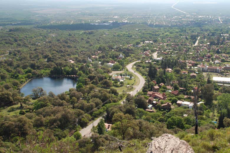 A panorama of Villa de Merlo