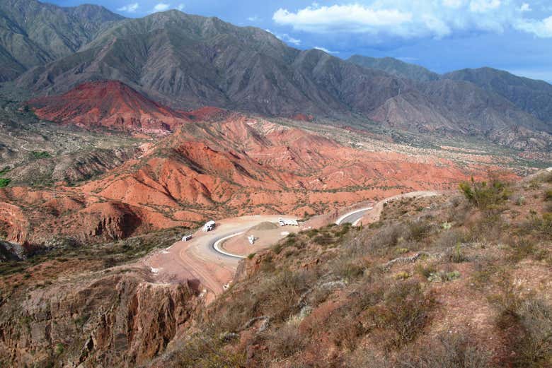 Get stunning views of the red desert landcapes