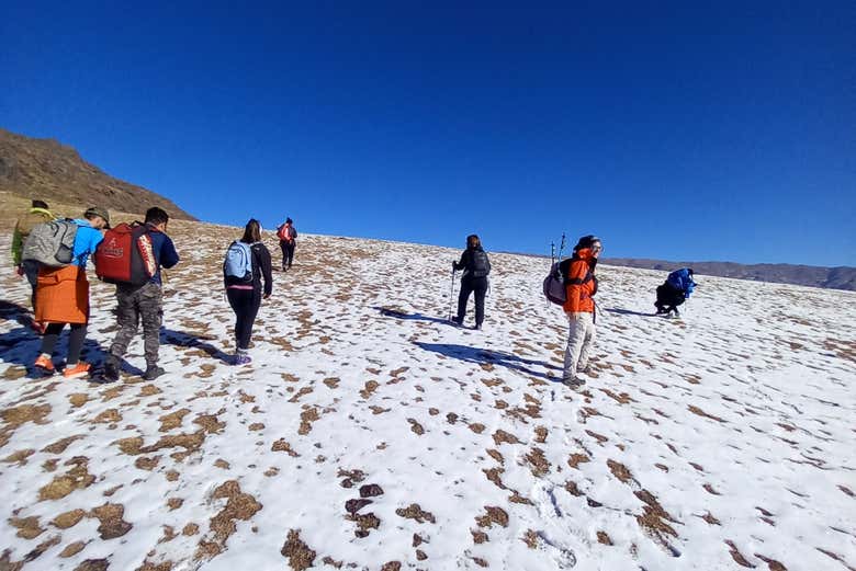 En el ascenso hacia el cerro