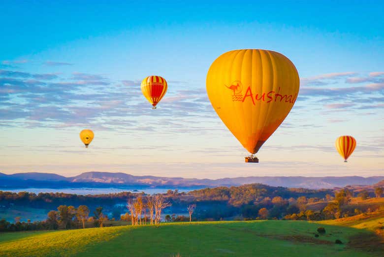 Balloons flying over the Gold Coast