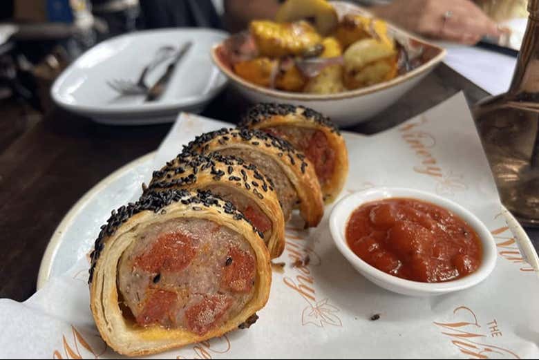 Chorizo and veal sausage roll