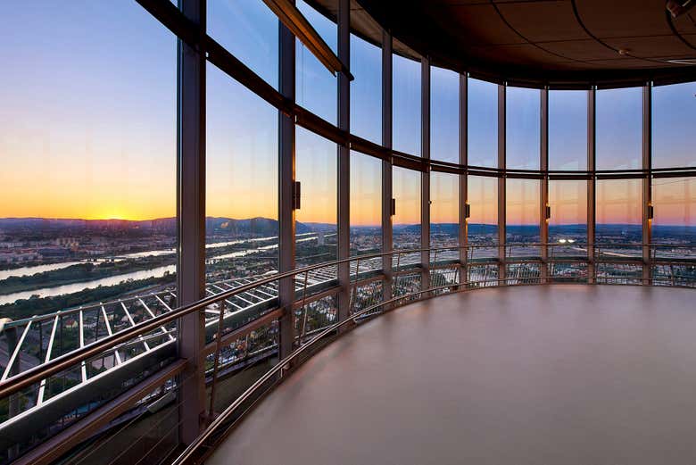 Admire the views from the indoor terrace