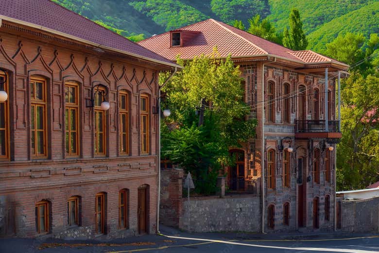 Admire traditional architecture in Shaki