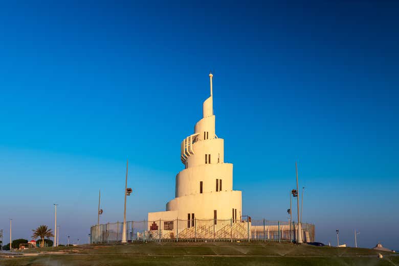 Maravillosa vista en la isla Murjan en Dammam Corniche