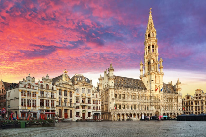 Grand Place at sunset