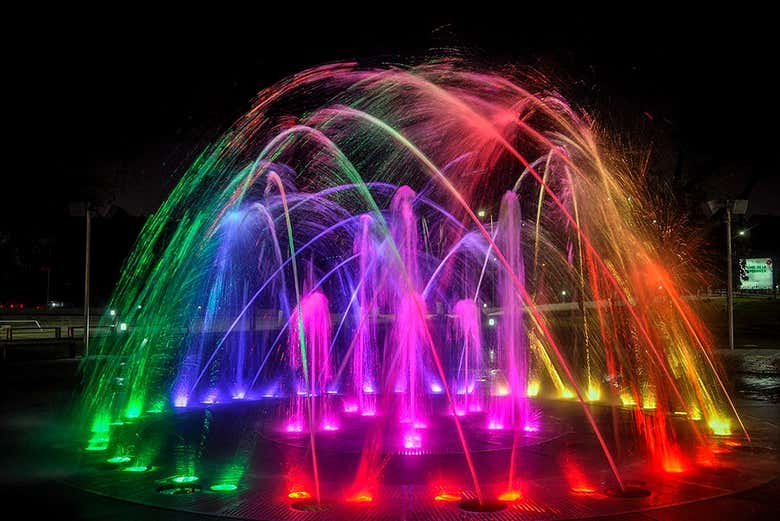 Fountain of lights at the Family Park