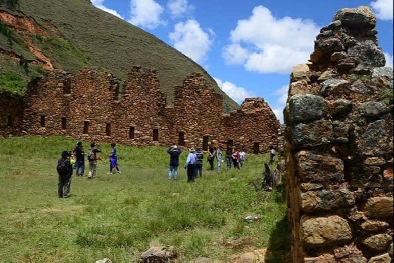 Visiting the archeological complex