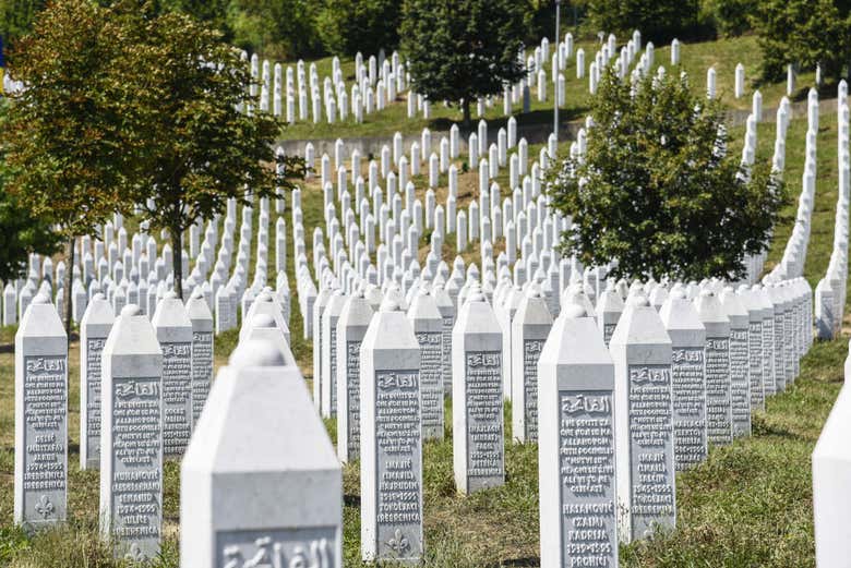 Genocide monument in Srebrenica