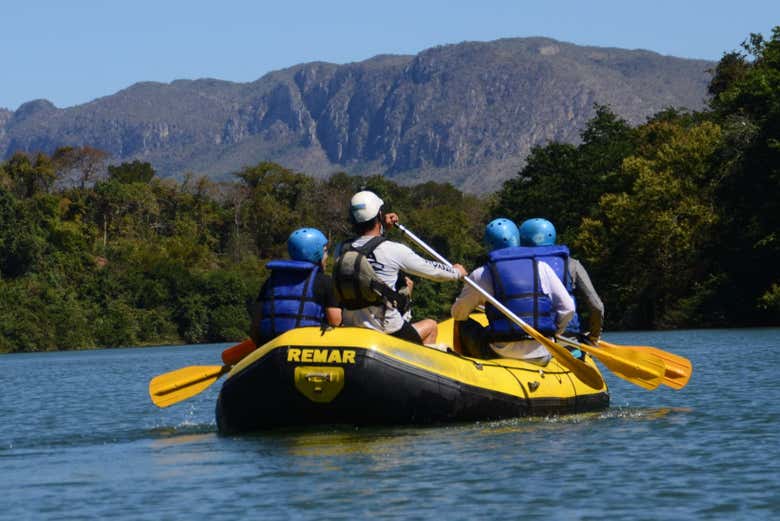 Rafting on the Paraná river