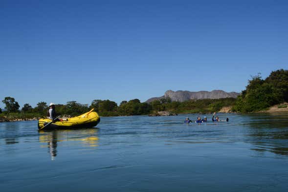 Rafting en el río Paraná