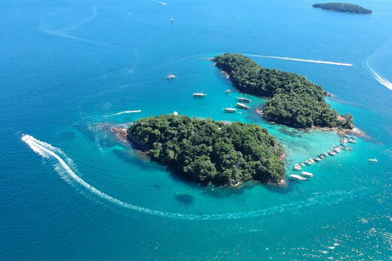 Aerial view of Lagoa Azul