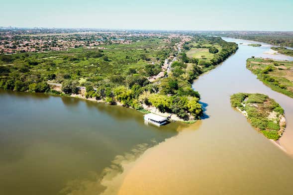 Kitesurf en el río Parnaíba