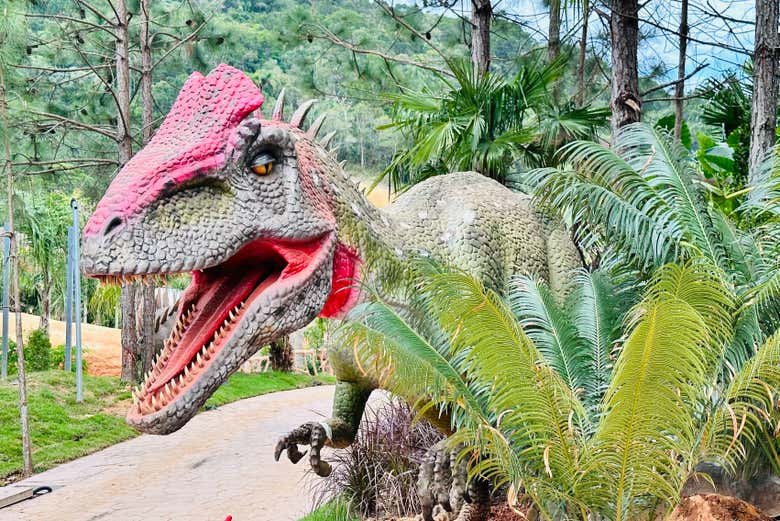 Um dos dinossauros que poderemos ver no parque