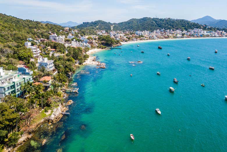 Vista del mar en Bombinhas 