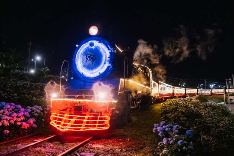 Tren navideño Maria Fumaça