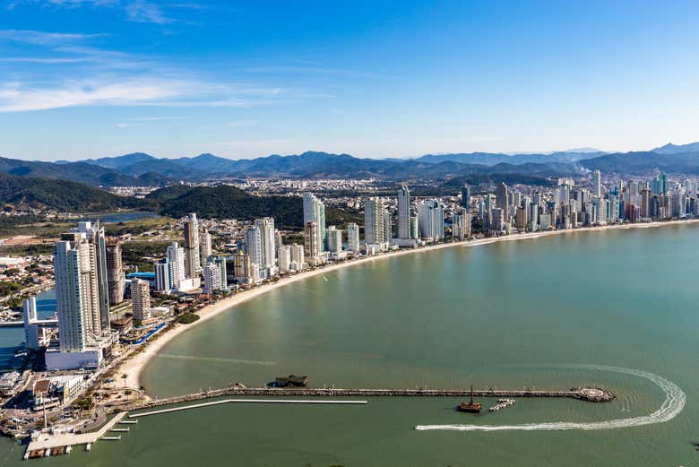 Panoramic view of Balneario Camboriú