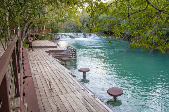 Entrada al balneario Bosque das Águas