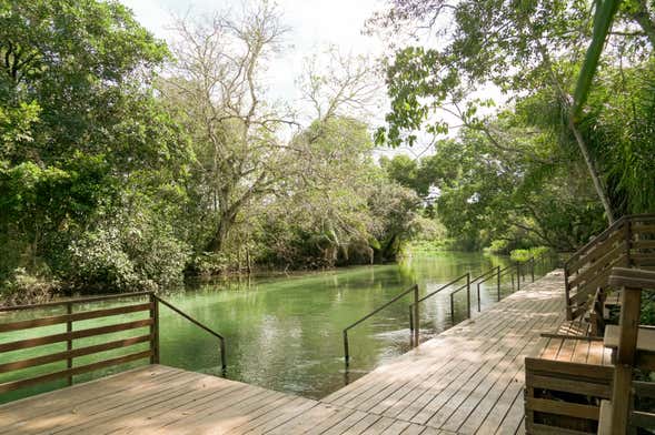 Entrada al balneario Refúgio da Barra