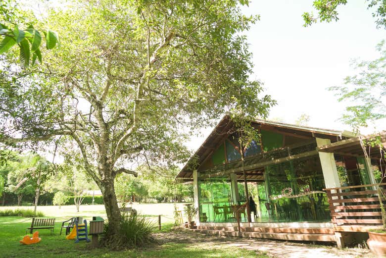 Restaurante do balneário Refúgio da Barra