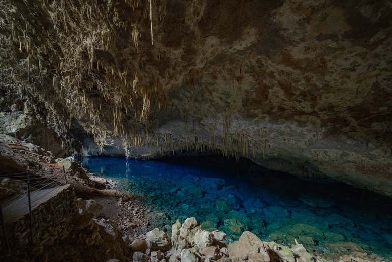 A belíssima gruta do Lago Azul