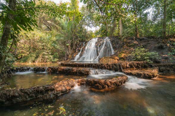 Trilha pelas cachoeiras do rio Mimoso