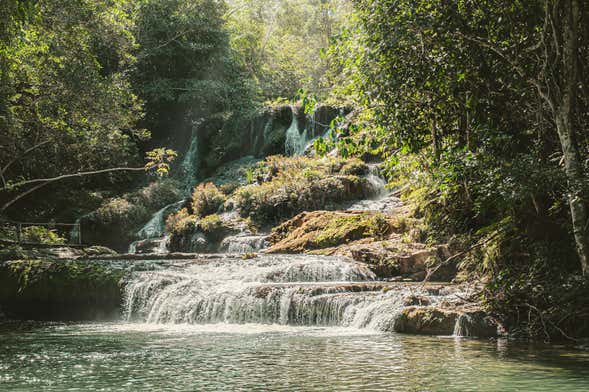 Trilha pelas cachoeiras do rio do Peixe