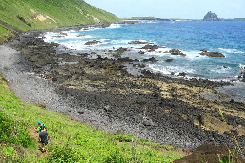 Piedras volcánicas en Fernando de Noronha