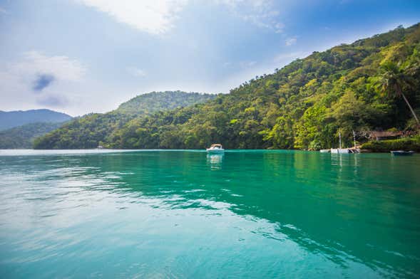 Paseo en barco por Lagoa Azul y Verde