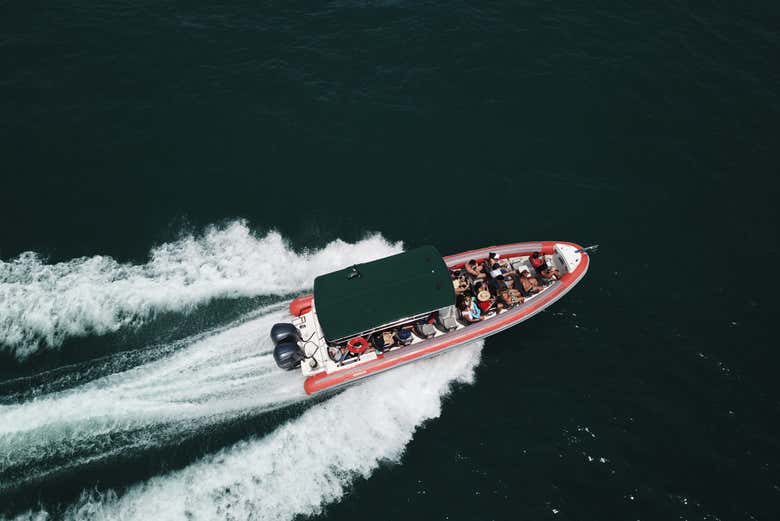 Barco visto do alto