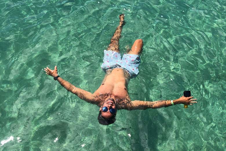 Relax in the crystal-clear waters