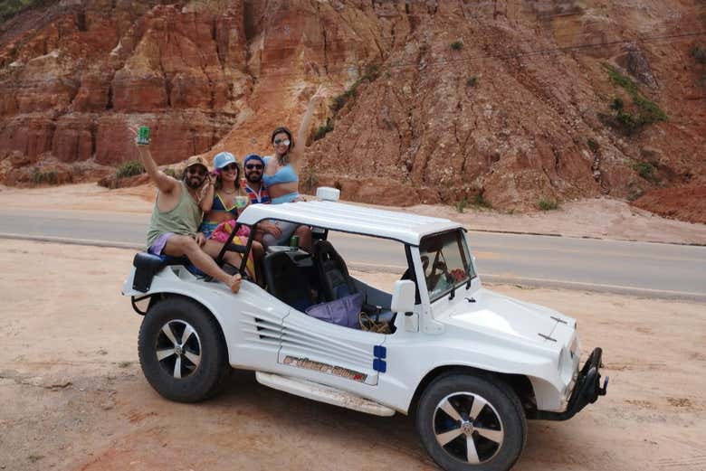 Enjoying the buggy tour