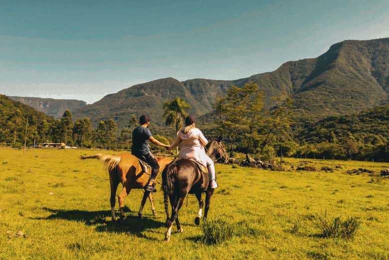 Belas paisagens durante a rota