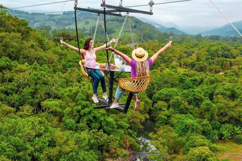 You'll have lunch suspended in mid air!