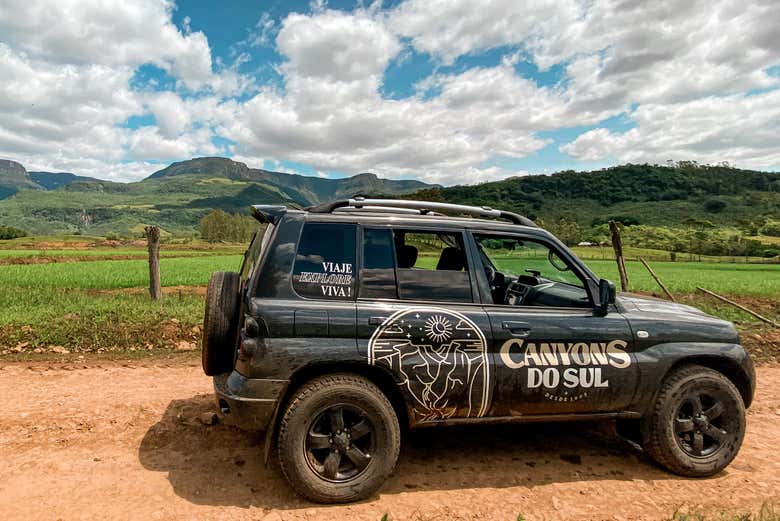 Veículo para o tour de 4x4