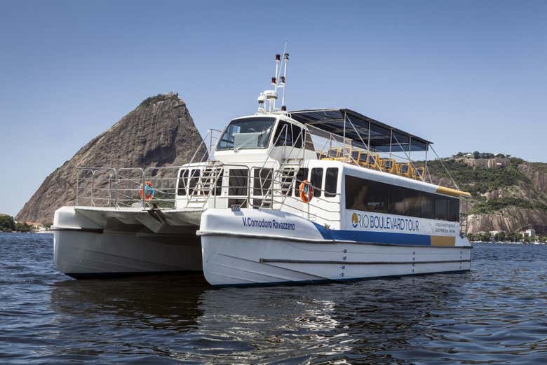 Será un paseo en catamarán inolvidable