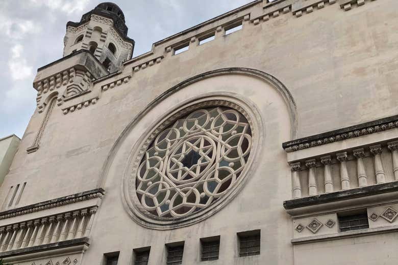 Façade d'une synagogue de Rio de Janeiro