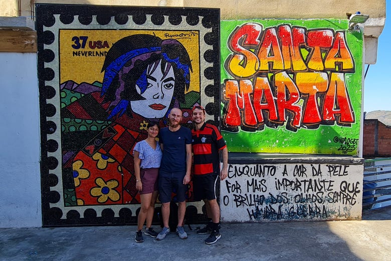 Colourful murals in Santa Marta