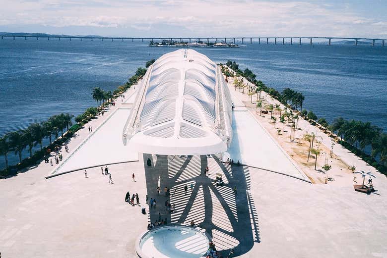 Vistas aéreas del Museo del Mañana