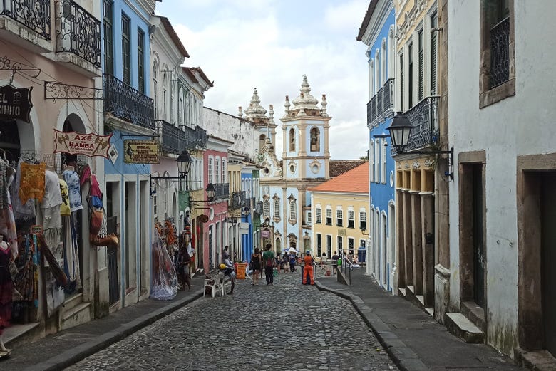 Rue typique de Salvador de Bahia