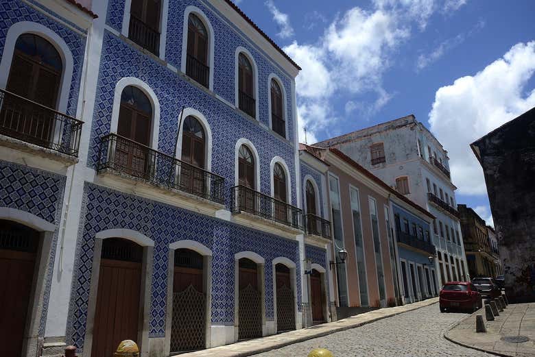 Fachadas repletas de azulejos