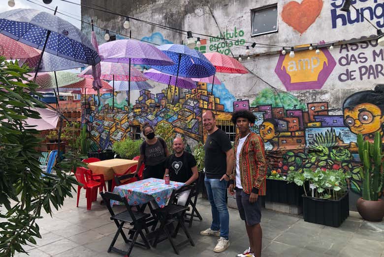 Dans la favela de Paraisópolis