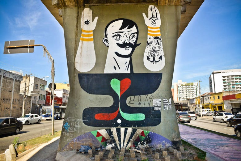 Santana & Vila Madalena Street Art Tour in Sao Paolo, Sao Paulo