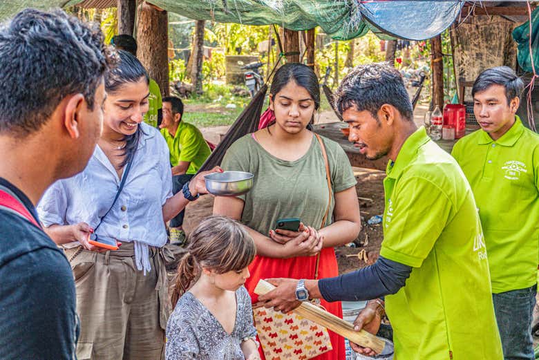 Visiting Kompong Pluk village