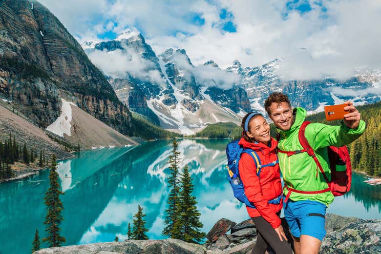 Visit Moraine Lake during your trip to Canada