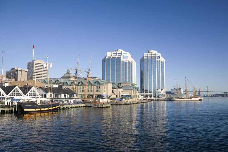 The port in Halifax, Canada