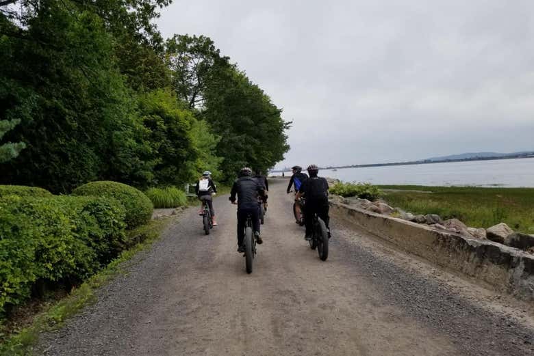 Pedalando pelas estradas de Île d'Orléans