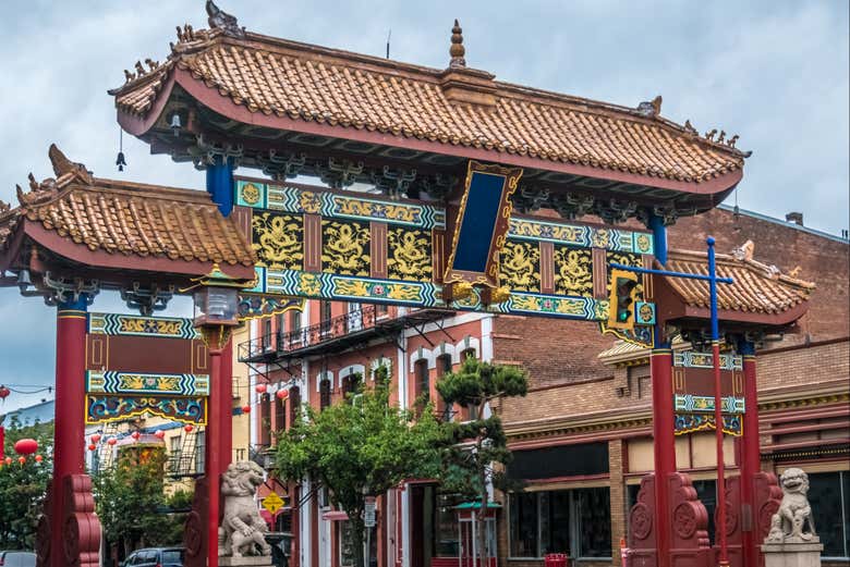 Entrée de Chinatown à Victoria