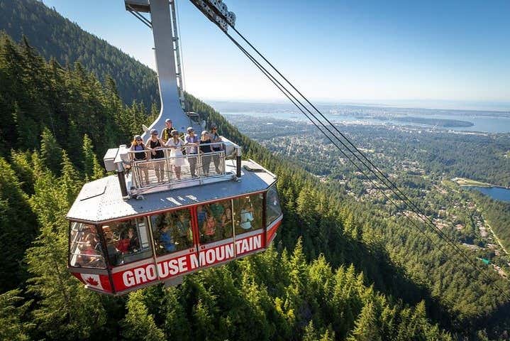 Ride the cable car to the peak of Grouse Mountain