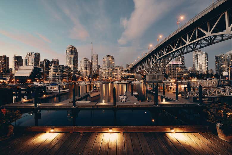 Vancouver at dusk