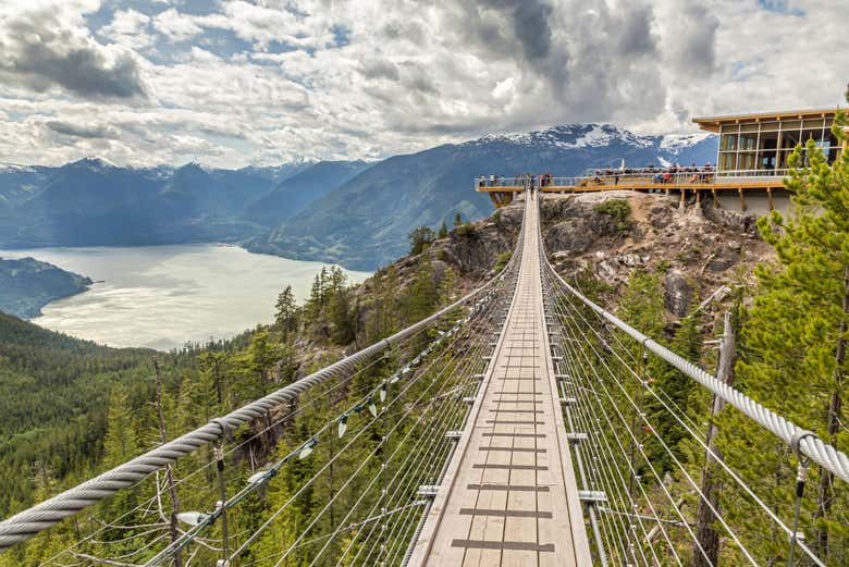 Puente colgante en Sea to Sky